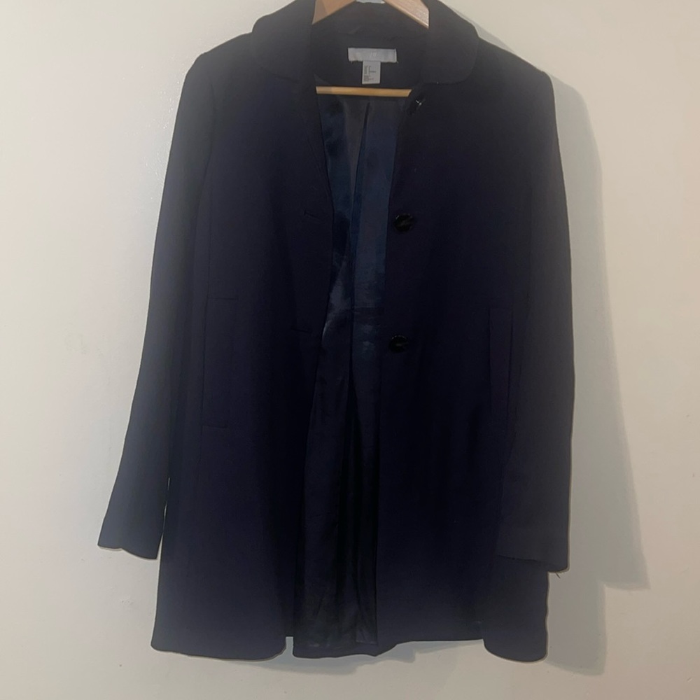 H&M women’s jacket size 4 navy blue